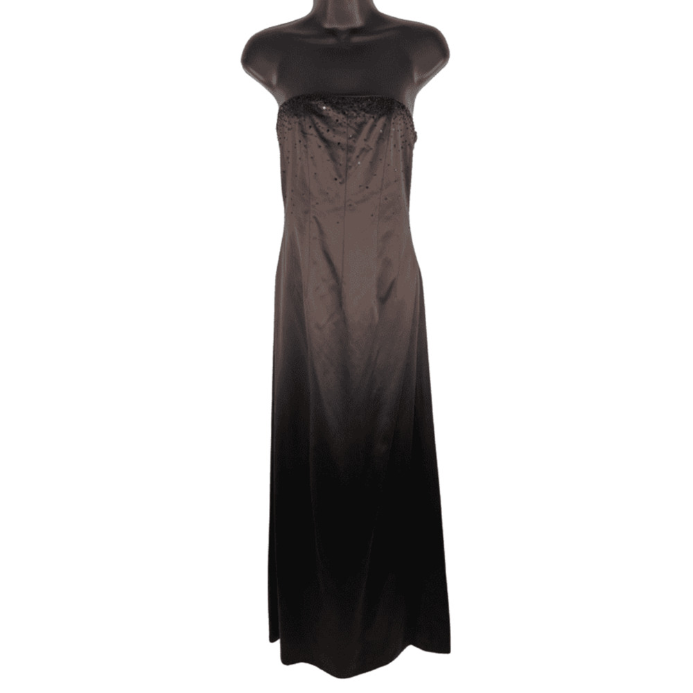 Phoebe women's long brown, tube gown size 4